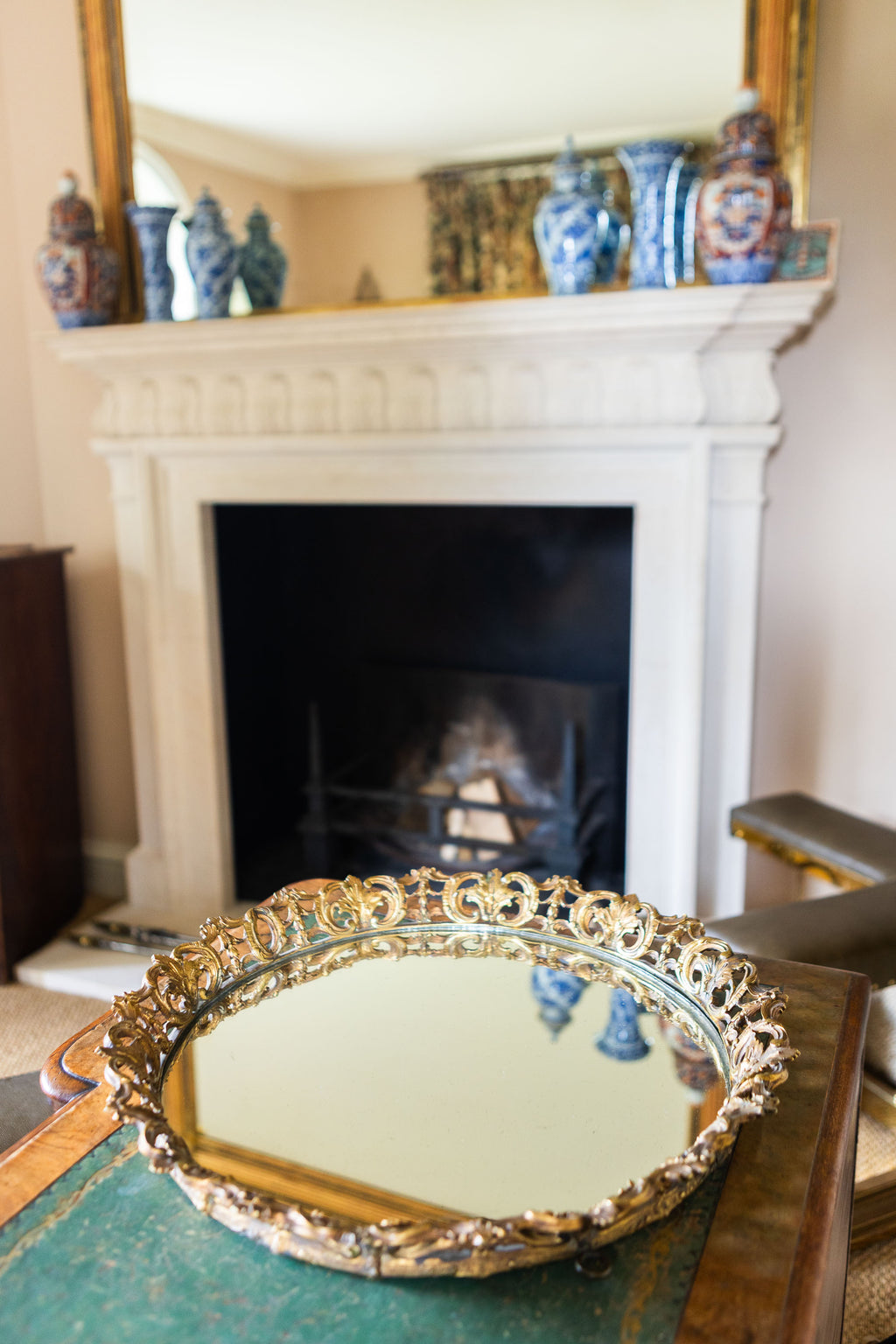 A 19th Century Decorative Mirror Tray