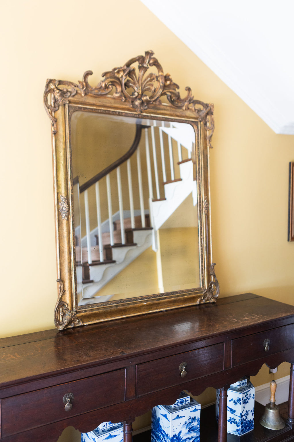 A Large 19th Century Giltwood Mirror