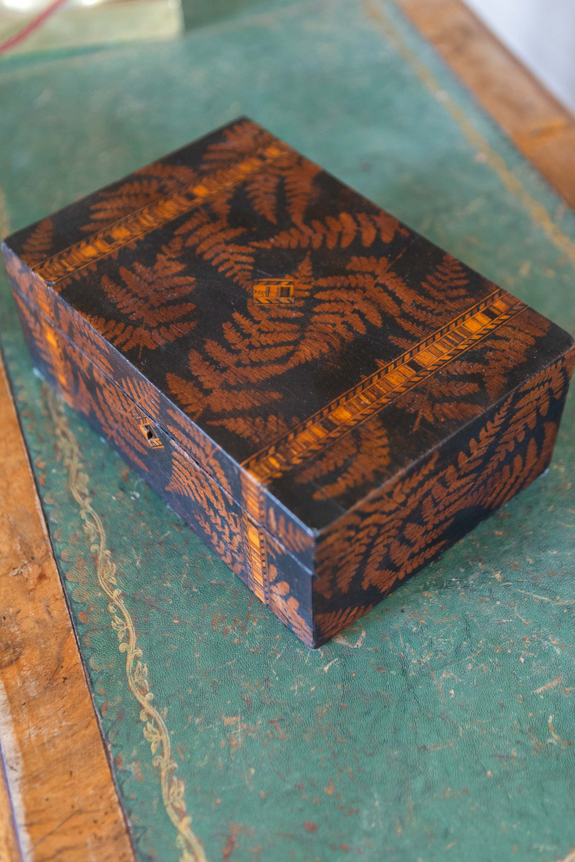 An Antique Fernware Wooden Box