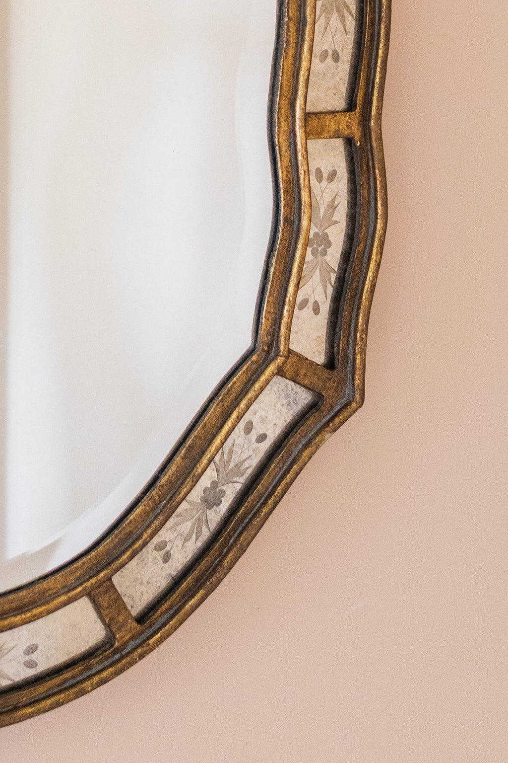 A Decorative Venetian style mirror