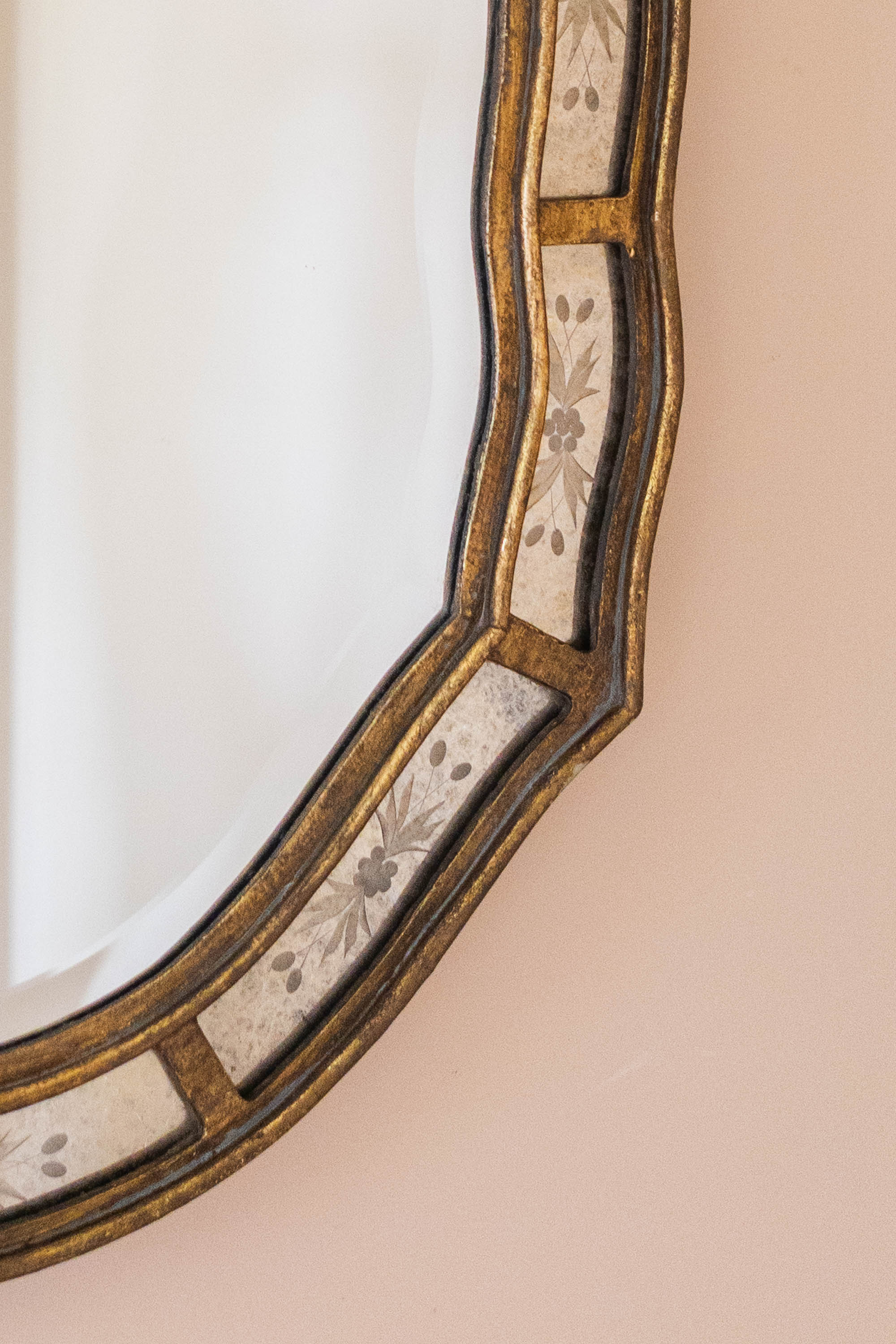 A Decorative Venetian style mirror