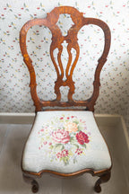 A Pair of 19th Century Marquetry Side Chairs