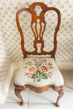 A Pair of 19th Century Marquetry Side Chairs