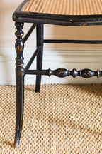 A Decorative Ebonised Side Chair
