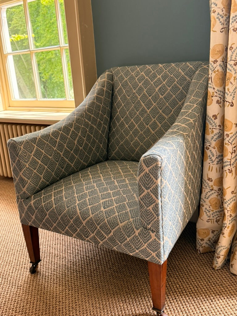 A Victorian Library Style Armchair