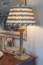 A Pair of Brass Column Lamps