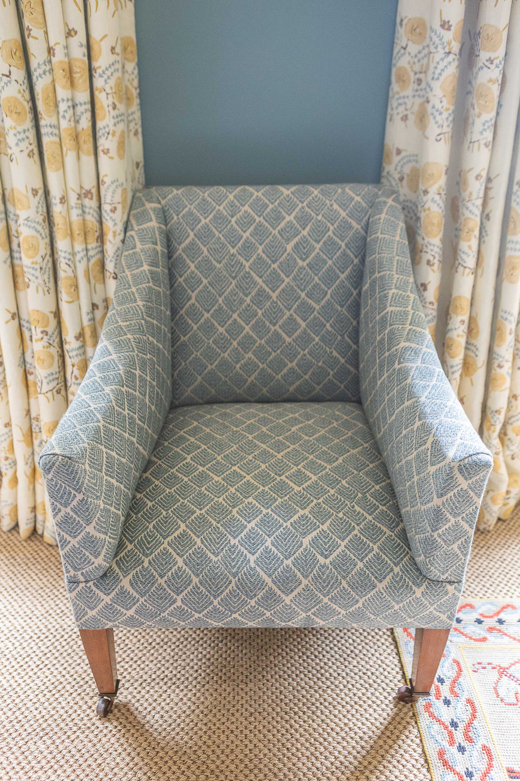 A Victorian Library Style Armchair