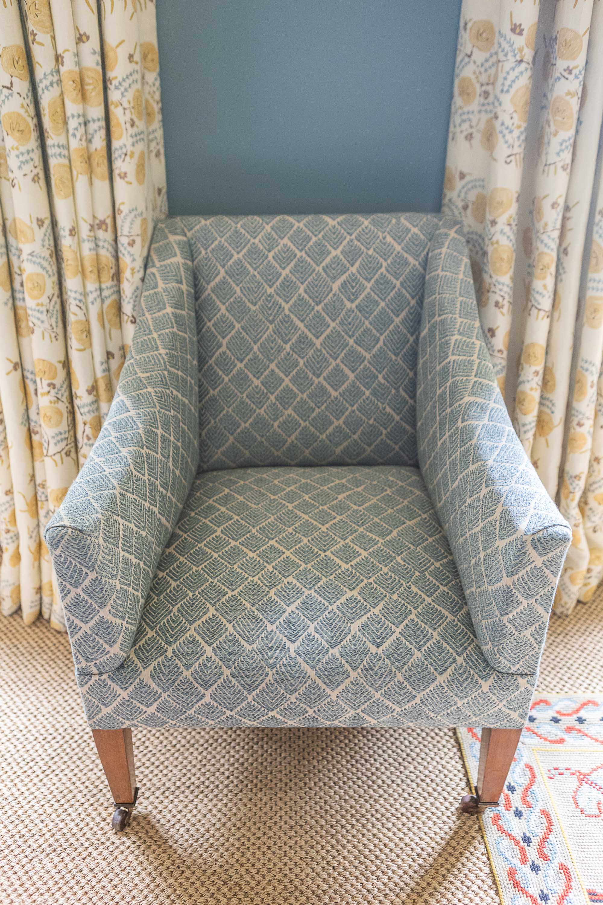 A Victorian Library Style Armchair