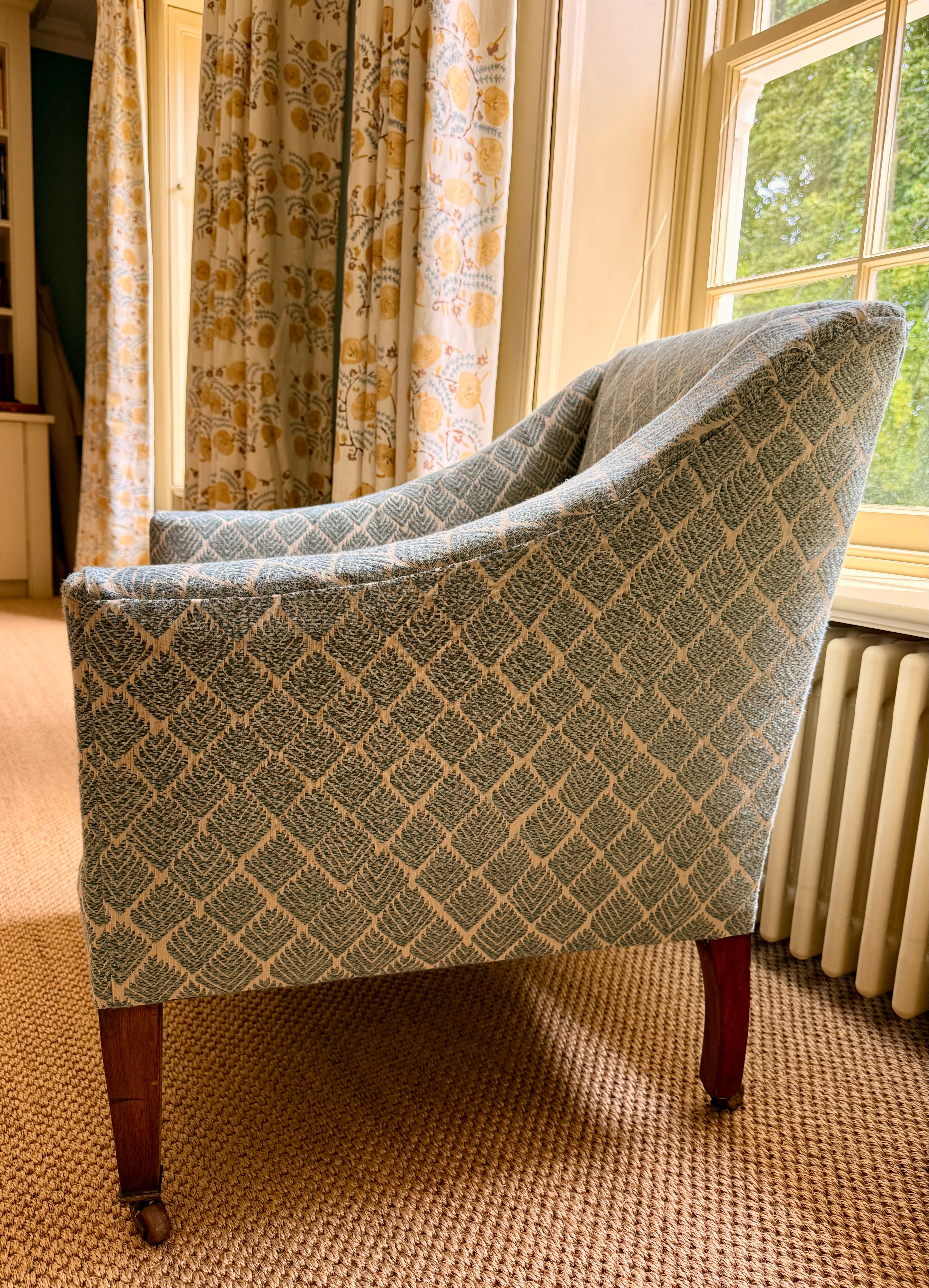 A Victorian Library Style Armchair